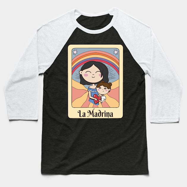 La Madrina Rainbow Tarot Baseball T-Shirt by USProudness